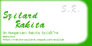 szilard rakita business card